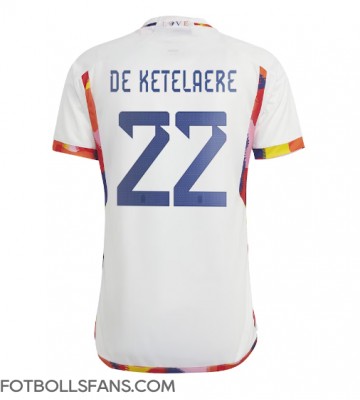 Belgien Charles De Ketelaere #22 Replika Bortatröja VM 2022 Kortärmad